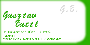 gusztav buttl business card