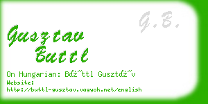 gusztav buttl business card